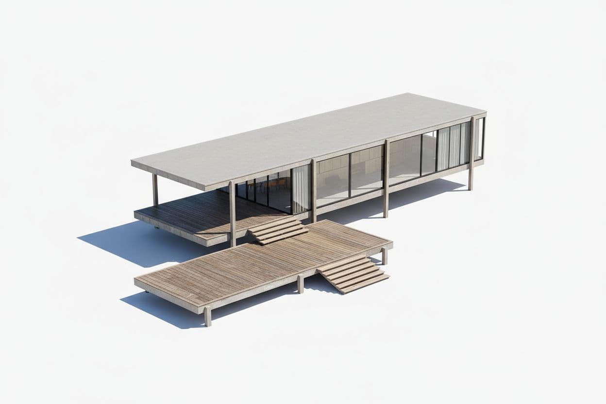 Isometric view of a furnished home layout, illustrating 3D layout planning.